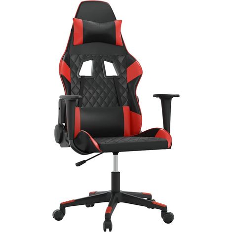 Maison Exclusive - Sedia da Gaming Nera e Rossa in Similpelle (1/5)