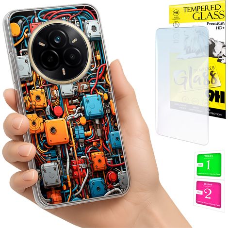Coque pour Realme 14 Pro 5G avec protection photo, coque arrière et verre trempé 9H (1/5)