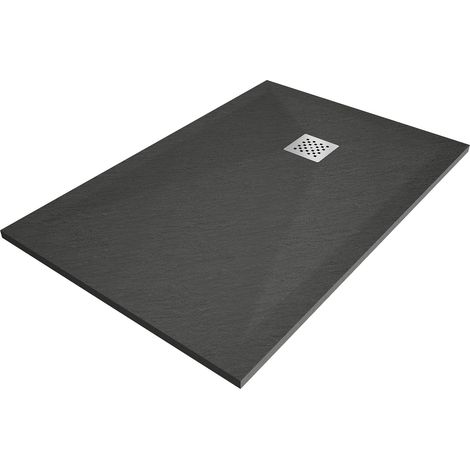 Mexen Stone+ rechteckige Duschwanne aus Verbundwerkstoff 130 x 90 cm, Anthrazit - 44719013 (1/5)