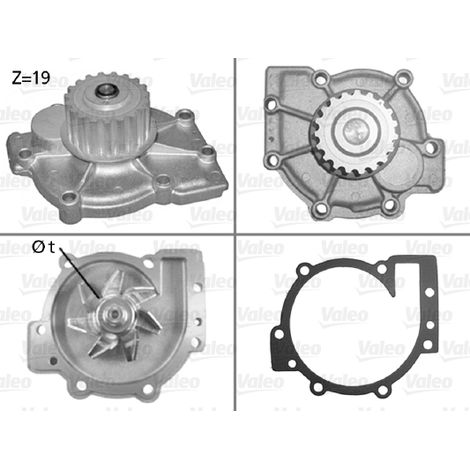 Pompe à eau, refroidissement du moteur Valeo 506325 FORD 1388504 2716470 2719854