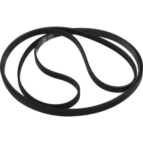 6-Rippen-Antriebsriemen, Gummi, 9,8 mm Breite, für Bauknecht Hotpoint Whirlpool Wäschetrockner (1/5)