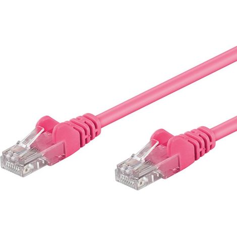 INTELLINET Cavo di rete Patch CCA Cat. 6 Rosa UTP 1,5 m