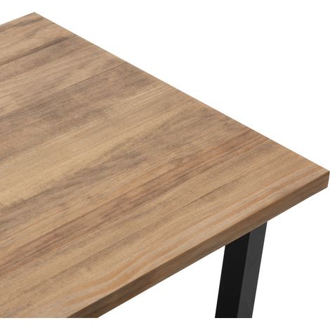 Mesa Centro iCub Big Wood ECO 120x50x43cm Negra efecto vintage Box Furniture