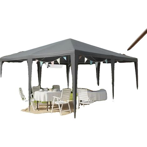 Carpa para fiestas, estructura portátil, resistente a la intemperie, verde militar (1/2)