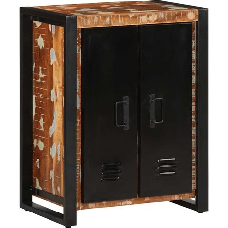 Sideboard Mehrfarbig 55x35x70 cm Altholz Massiv