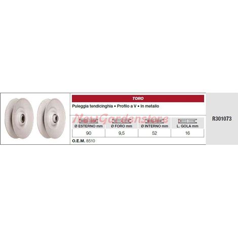 Puleggia tendicinghia TORO trattorino rasaerba tagliaerba R301073