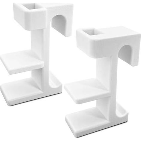 Adaptateurs Babyset pour Stokke Tripp Trapp - Lot de 2 Adaptateurs Compatible avec Stokke Tripp Trapp Chaises Hautes Ancien Modèle avant 2003 avec Traverse 68mm pour une utilisation avec tray et table (1/5)