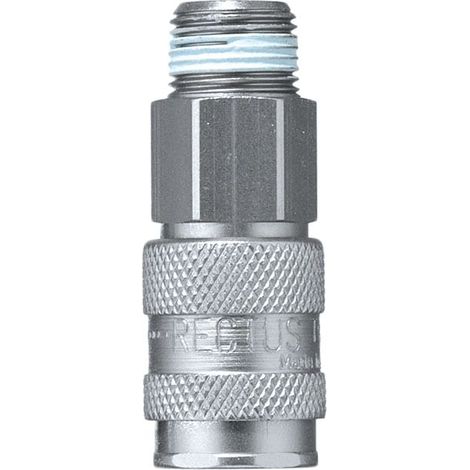 Raccord rapide pneumatique Legris, Filetage Mâle vers Mâle G 1/4 Mâle 1/2pouces ISO 6150 B, MIL en Laiton ( Prix pour 1 )