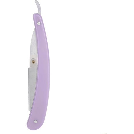 Étui pliant violet pour rasoir rétro homme, support de couteau à barbe classique, porte-rasoir manuel pliable pour coiffeur (1/5)