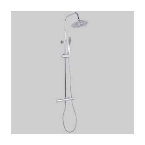 SET COLONNA FLORIDA TONDA CON MISCELATORE TERMOSTATICO Cromato