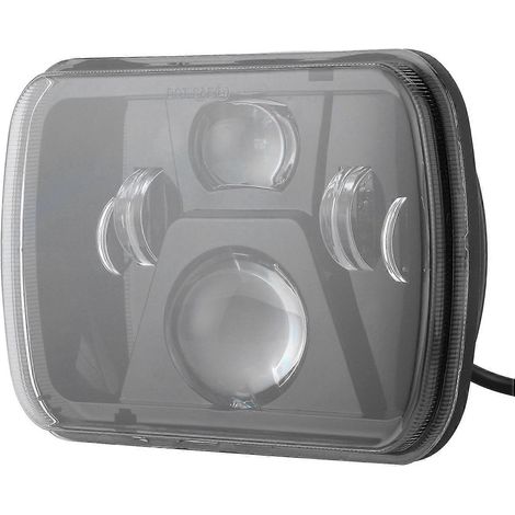 H4 7-Zoll-LED-Quadratscheinwerfer, hohe Helligkeit, 12–24 V, passend für YJ
