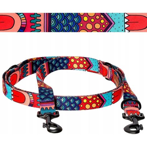 CORREA AJUSTABLE para perros activos de hasta 20 kg 20 mm Ukory PATTERN (1/5)