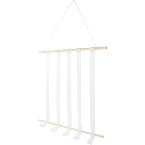Organisateur de Rangement Support Mural pour Accessoires pour Cheveux, Pince à Cheveux Bois, Nylon, Polyester, Léger, pour Garçon et Filles, Décoration Murale pour Chambre (1/5)