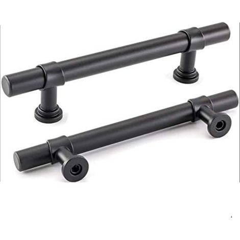 2 Poignées Placard Salle Bain Noir 192mm (1/4)
