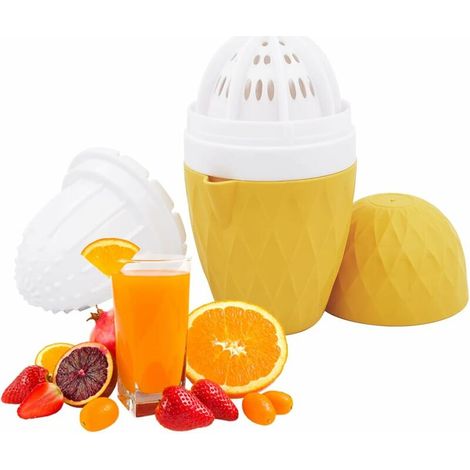 Green Mobility-Presse-agrumes Citron Presse-agrumes, Presse-agrumes manuel Orange, Presse-fruits pour orange, citron, agrumes, jus de raisin (jaune) (1/5)