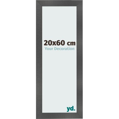 yd. - Cadre photo 20x60 - Noir Mat - MDF - Pisa (1/5)