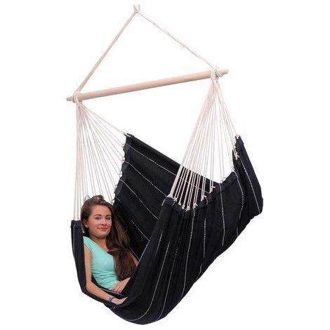 Chaise suspendue hamac Amazonas Brasil coloris black 160 x 130cm (1/2)