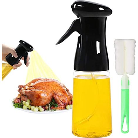 2 Pack 210ml Injector, Liquid Condiment Sprayer with Cleaning Sponge Brush, Injector for BBQ, Salad, Baking, Grilling etc. (1/5)