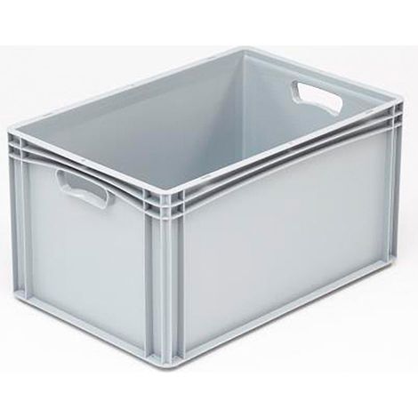 Eurobehälter 60x40x32 cm 64 l grau Eurobox Transportbox Lagerkiste Stapelbox Kunststoffbox (1/2)