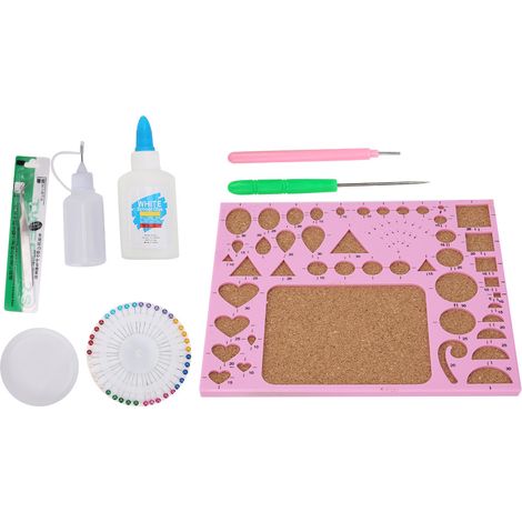 Kit d'outils de paperolle DIY : stylo, gabarit, épingles, pinces et accessoires de quilling (1/5)