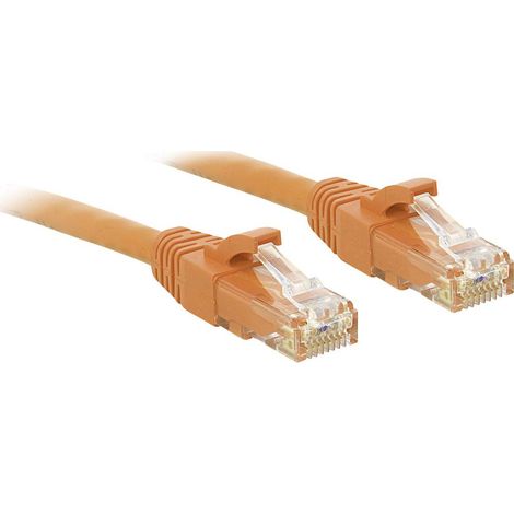 Câbles réseau et DAC LINDY Cat.6 UTP Cable Orange 5m (1/2)