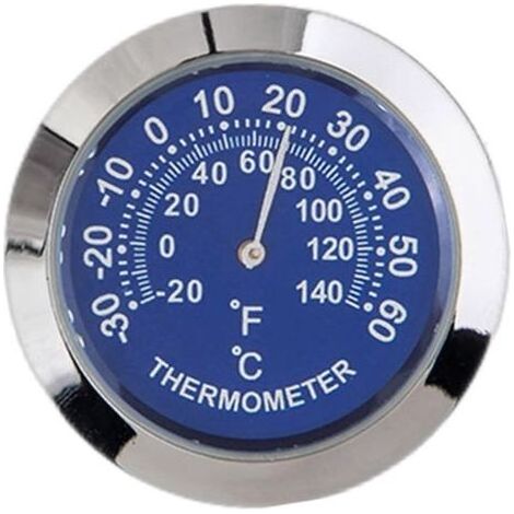 Auto voiture véhicule thermomètre/hygromètre horloge Mini petit classique tableau de bord thermomètre voiture Cool décoration en alliage métallique (1/5)