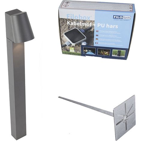 Modern Standing Outdoor Lamp Anthracite Incl. LED - Uma (1/5)