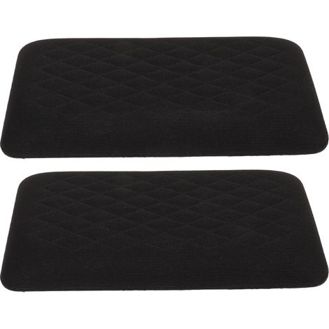 Lot de 2 coussins de protection pour jambes de voiture, en éponge douce, universels, pour console centrale automobile, genoux et coudes, noirs. (1/5)