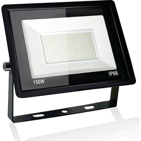 150W Projecteur LED Extérieur, IP66 Etanche Spot LED Extérieur, Éclairage Mural 6500K Blanc Froid, pour Jardin, Terrasse, Garage, Entrée (1/5)
