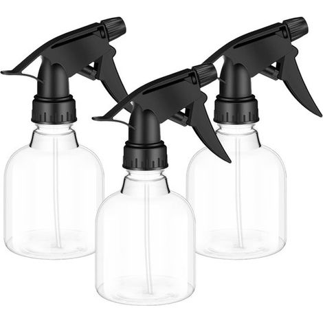 3 teilig Mini Flüssigkeitszerstäuber Mehrzweck Sprühflaschen 237 ml Kunststoff Sprühflaschen mit verstellbarem Sprühkopf zum Reinigen der Küche u (1/5)