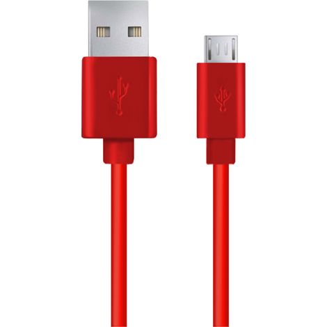EB144R Esperanza Micro-USB-2.0-Kabel A-B M/M 1,5 m rot (1/2)