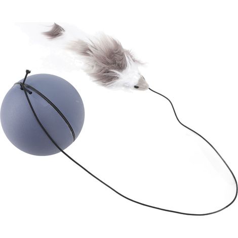 Balle interactive intelligente pour chat, jouet à rouler pour réduire l'anxiété et divertir votre animal de compagnie (gris foncé) (1/5)