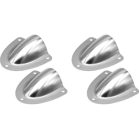 Accessoires d'accastillage marin, plaque de ventilation en acier inoxydable, lot de 4, couvercle d'orifice de ventilation, couvercle de sortie de ventilation marine (1/5)