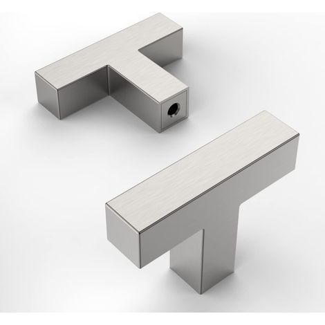 Lot de 10 Bouton de Meuble Boutons de Porte pour Placards Acier Inoxydable Bouton Porte Cuisine Boutons de Placard (1/5)