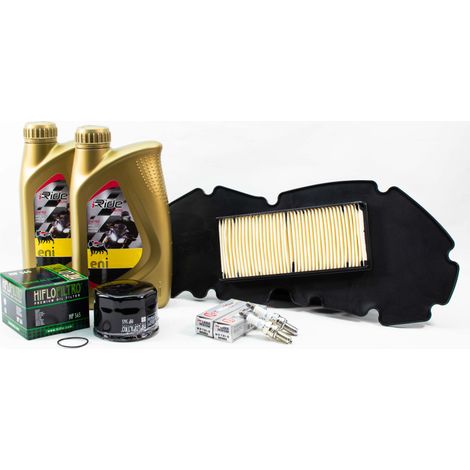 Kit Révision Filtres Bougies pour PIAGGIO MP3 530 HPE Exclusive ABS de 2022 à 2024 - ENI I-RIDE RACING 5w40 2L