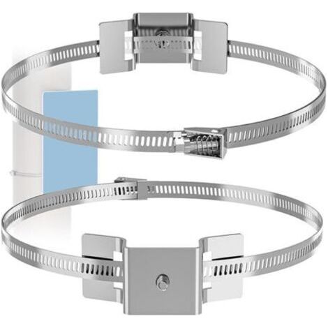 Mast mounting bracket – mounting bracket for surveillance cameras. Adjustable, drill-free mast brackets for porches, televisions, satellite dishes and outdoor water heaters.