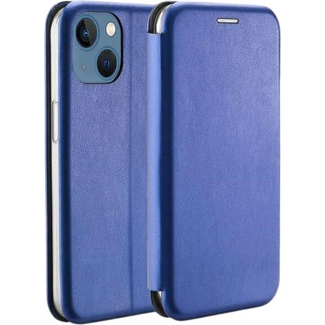 Custodia magnetica Beline Book per iPhone 15 Plus, 6 e 7, blu/blu (1/5)