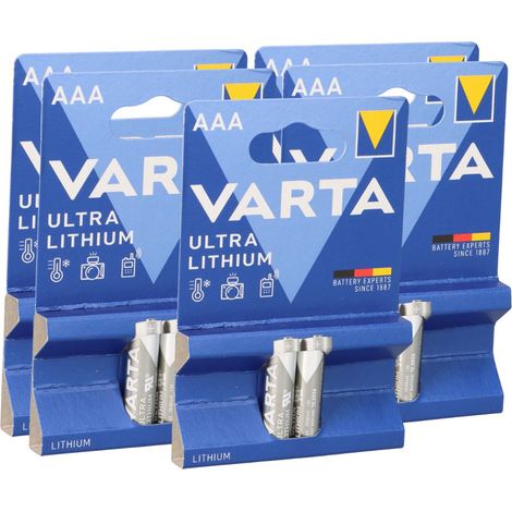 5x Varta Professional Lithium Micro Batterie 2er Blister AAA (1/5)