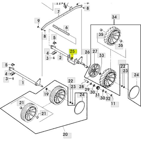 Rodamiento del eje trasero R43 John Deere SA34285