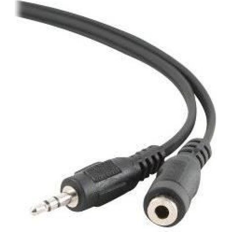 Rallonge Audio - Câble Mini Jack 3.5mm Mâle/Femelle - 1.5 M - Noir