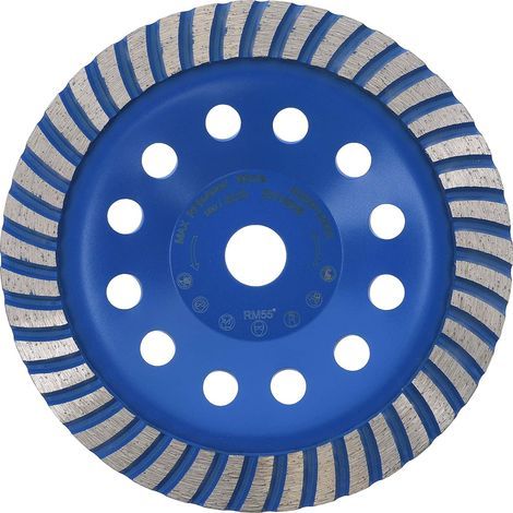 Meule boisseau diamantée 180 mm x 22,2 mm en éventail qualité professionnelle pour béton, pierre naturelle, maçonnerie, chape, plateau de ponçage universel (1/5)