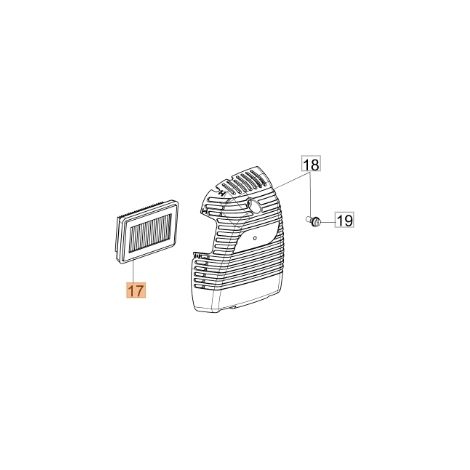 Filtre à air pour débroussailleuse modèles BC430S BC430T BCF430 61350078R OLEOMAC