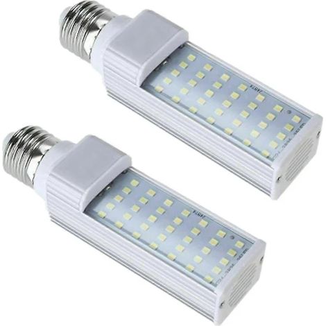 2 lampes LED Fishpod blanches pour aquarium (7 W) pour la croissance des plantes, poissons et coraux, culot E27 (1/5)