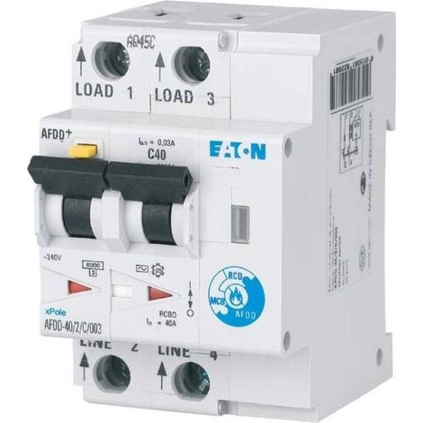 Eaton 187237 Disjoncteur contre l'incendie 2 pôles 40 A 0.03 A 230 V/AC 1 pc(s) S916071 (1/4)