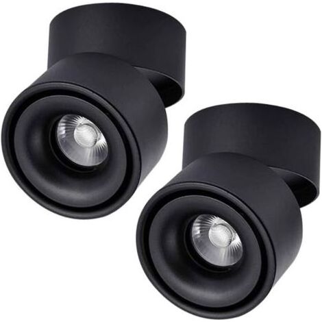 Downlight Lot de de plafond montés en surface Lighting Spot de plafond LED 360 ° Cylindrique réglable pour intérieur 7 w (1/5)