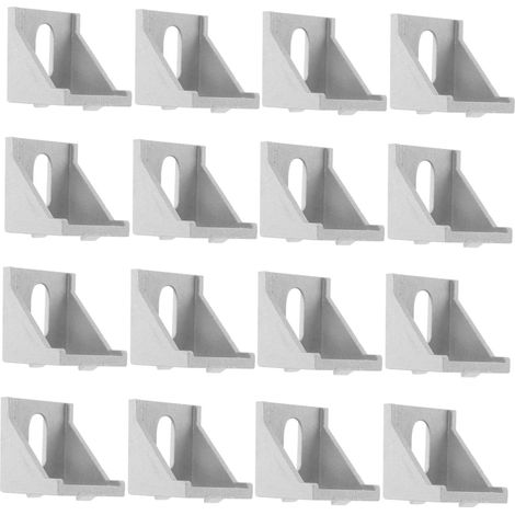25 équerres d'angle en alliage d'aluminium 4040, codes d'angle en alliage d'aluminium, accessoires pour profilés industriels en aluminium (1/5)