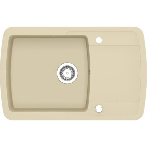 Maison Exclusive - Granitspüle Einzelbecken Beige
