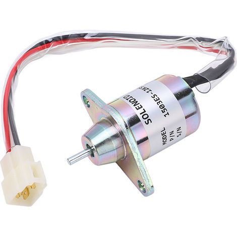 12V Électrovanne d'Arrêt Carburant 1503ES 12K5SUC5S Remplacement John Deere 355D Tondeuse Gazon (1/5)