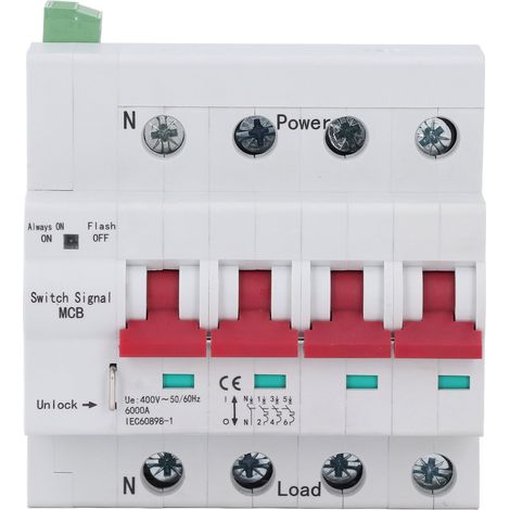 Petit disjoncteur 400V 4P PC miniature pour les lieux domestiques à l'extérieur 50HZ 60HZ (1/5)