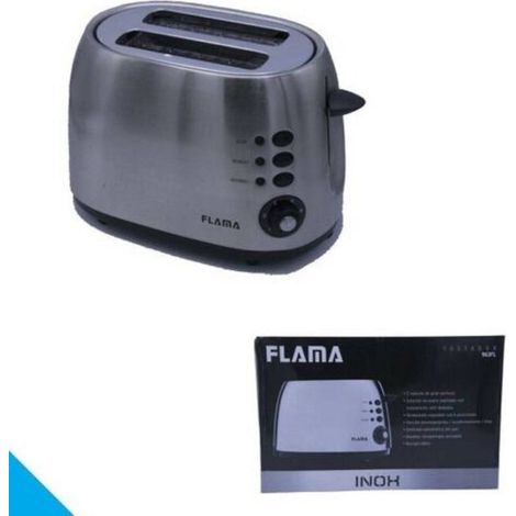 TrAdE Shop Traesio - Tostapane Elettrico Flama 963fl - Potenza 1000 Watt Per Una Colazione Perfetta -